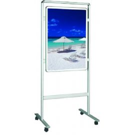 Lavagna con supporto da pavimento RB13B immagine visiva cm.58x83,7 x165h