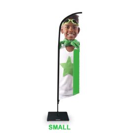 Bandiera a vela modello SMALL H.CM.240x55L. RBBG1SMALL