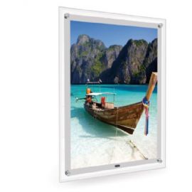 Quadro luminoso a led con distanziali  f.to b 21 x h 29,7 cm RBG/A4