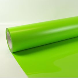 Termotrasferibili colorati da taglio in PU bobina da cm.50X25mt. Cod. 467 colore apple green