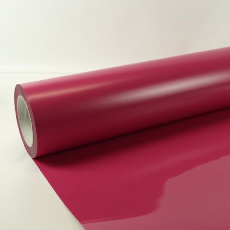 Termotrasferibili colorati da taglio in PU bobina da cm.50X25mt. Cod. 462 colore fuchsia