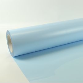 Termotrasferibili colorati da taglio in PU bobina da cm.50X25mt. Cod. 475 colore ice blue