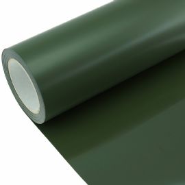Termotrasferibili colorati da taglio in PU bobina da cm.50X25mt. Cod. 469 colore military green