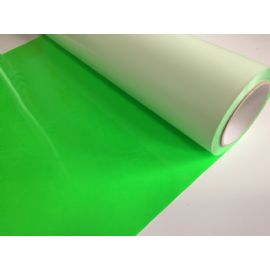 Termotrasferibili colorati da taglio in PU bobina da cm.50X25mt. Cod. 441 colore neon green