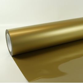 Termotrasferibili colorati da taglio in PU bobina da cm.50X25mt. Cod. 420 colore gold metallic