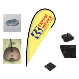 Bandiere a goccia  H. CM. 455 COD. RBQ 4-5 EXTRA LARGE Base inclusa.