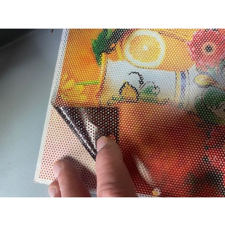Microforato One Way  adesivo per stampa Ecosolvent, UV e Latex OWNP-16/137