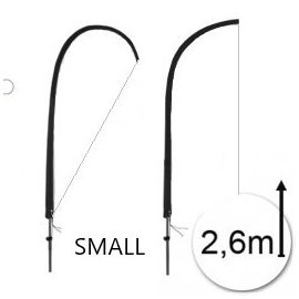 ASTE PER BANDIERE RBLS1-400 SMALL CONFEZIONE DA 400PZ. 