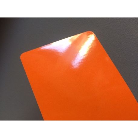 Pellicola rifrangente ORALITE 5200 arancio adesiva Economy Grade  OLEG-A CM.123,5x10MT.