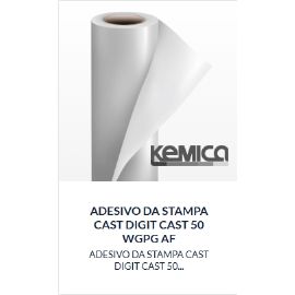 Vinile adesivo Cast Air Free lucido con adesivo grigio permanente H.CM.152x50MT. 