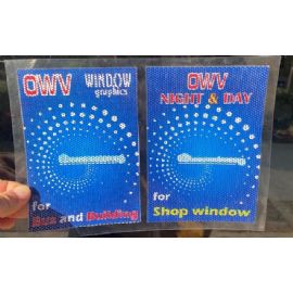 One Way Night & Day vinile adesivo microforato per superfici vetrate H.CM.137x30MT.C-BL137-30C