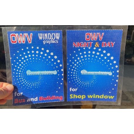 One Way Night & Day vinile adesivo microforato per superfici vetrate H.CM.137x30MT.C-BL137-30C