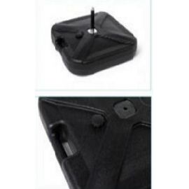 Base in plastica nera zavorrabile da 24 litri RBB24