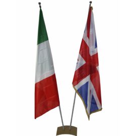 Piedistallo da sala porta bandiere a due posti economy RBKITECO2P