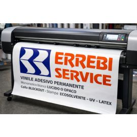  Vinile adesivo da stampa monomerico bianco lucido coprente 100 my H.CM.160x50MT  VJGC100/160