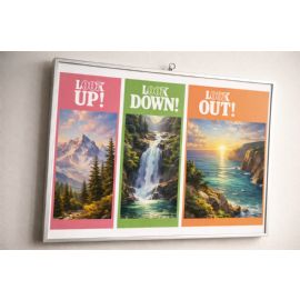 Cornici di alluminio in barre da 310cm. per rifinire e sostenere pannelli a muro RBCA310