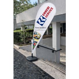 Bandiere a goccia  H. CM. 213 COD. RBQ 3-1 MEDIA Base inclusa.